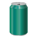 download Green Soda Can clipart image with 45 hue color