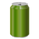 download Green Soda Can clipart image with 315 hue color