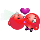 download Marriage Smiley Emoticon clipart image with 315 hue color