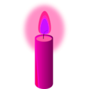 download Beeswax Candle clipart image with 270 hue color
