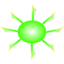 download Sun clipart image with 45 hue color