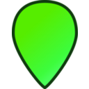 download Map Location Marker clipart image with 90 hue color