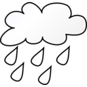 download Rain Line Art clipart image with 90 hue color