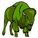 download Bison Leif Lodahl 01 clipart image with 45 hue color