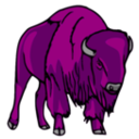 download Bison Leif Lodahl 01 clipart image with 270 hue color