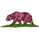 download Flag Of California Bear And Plot clipart image with 315 hue color