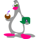 download Pinguim Np clipart image with 270 hue color