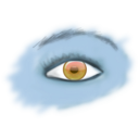 download Eye clipart image with 180 hue color