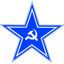 download Hammer And Sickle In Star clipart image with 225 hue color