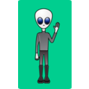 download Alien Dude clipart image with 135 hue color