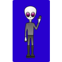 download Alien Dude clipart image with 225 hue color