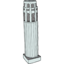 download Coit Tower From Above clipart image with 135 hue color