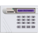 download Alarm System S2000 On clipart image with 180 hue color