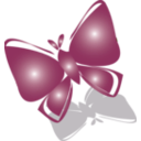 download Butterfly Icon clipart image with 90 hue color