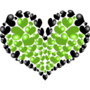 download Red Heart clipart image with 90 hue color