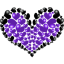 download Red Heart clipart image with 270 hue color