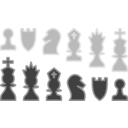 download Chess Set clipart image with 315 hue color