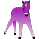download Foal clipart image with 270 hue color