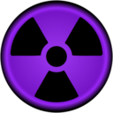download Radiation Symbol Nuclear clipart image with 225 hue color