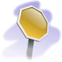 download Stop Sign Angled 01 clipart image with 45 hue color