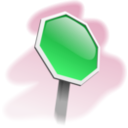 download Stop Sign Angled 01 clipart image with 135 hue color