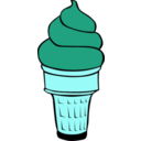 download Fast Food Desserts Ice Cream Cones Soft Serve clipart image with 135 hue color