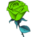 download Red Rose clipart image with 90 hue color