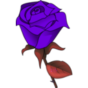 download Red Rose clipart image with 270 hue color