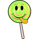 download Lollipop Smiley clipart image with 45 hue color