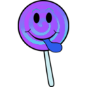 download Lollipop Smiley clipart image with 225 hue color