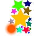 download Stars clipart image with 45 hue color