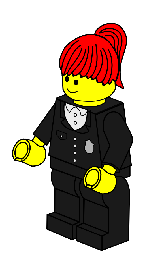 Lego Town Policewoman