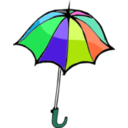 download Umbrella01 clipart image with 135 hue color