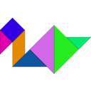 download Tangram clipart image with 90 hue color