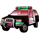 download Police Car clipart image with 135 hue color