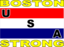 Usa Stripe Flag Boston Strong