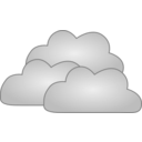 download Cloud clipart image with 180 hue color