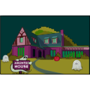 download Haunted House clipart image with 315 hue color