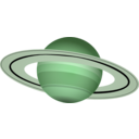 download Saturn clipart image with 90 hue color