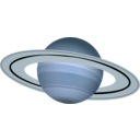 download Saturn clipart image with 180 hue color