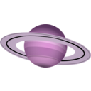 download Saturn clipart image with 270 hue color