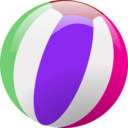 download Beach Ball clipart image with 270 hue color