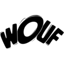 download Wouf In Black clipart image with 180 hue color