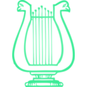 download Golden Lyre clipart image with 90 hue color