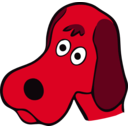 download Drawn Dog clipart image with 315 hue color