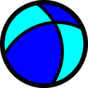 download Ball Icon clipart image with 180 hue color