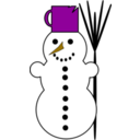 download Snowman2 clipart image with 45 hue color
