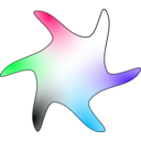 download Star clipart image with 135 hue color