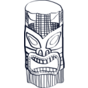 download Tiki clipart image with 225 hue color