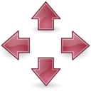 download Tango Style Arrows Blue clipart image with 135 hue color